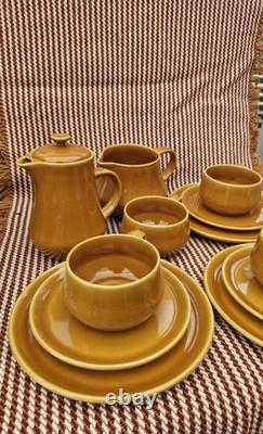 Ensemble à thé/café et à gâteau en céramique Franco Pizzo des années 1960-70