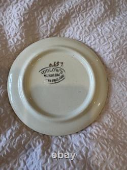 Ensemble à thé/café vintage Sudlows Burden fabriqué en Angleterre avec motif doré. D. 65Y. H