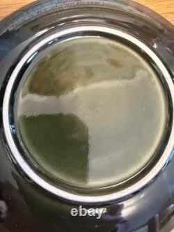 Ensemble café/thé vintage Sylvac émaillé vert avec pot à lait et 4 tasses et soucoupes VGC