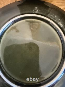 Ensemble café/thé vintage Sylvac émaillé vert avec pot à lait et 4 tasses et soucoupes VGC