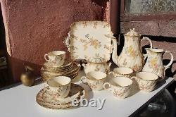 Ensemble céramique Sarreguemines LOUIS XV pour 6 en grès français Art Nouveau