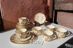 Ensemble céramique Sarreguemines LOUIS XV pour 6 en grès français Art Nouveau