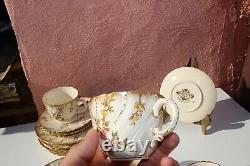 Ensemble céramique Sarreguemines LOUIS XV pour 6 en grès français Art Nouveau