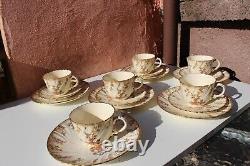 Ensemble céramique Sarreguemines LOUIS XV pour 6 en grès français Art Nouveau