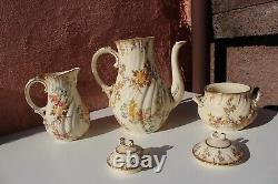 Ensemble céramique Sarreguemines LOUIS XV pour 6 en grès français Art Nouveau