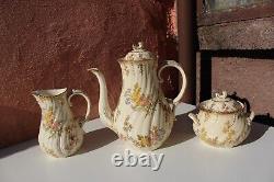 Ensemble céramique Sarreguemines LOUIS XV pour 6 en grès français Art Nouveau
