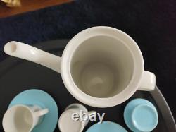 Ensemble complet de café vintage J&G Meakin Studio 'Aztec' pour six personnes. Livraison gratuite.