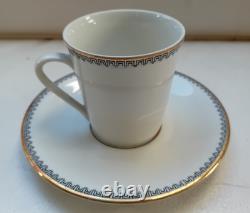 Ensemble de 10 tasses à café en porcelaine Mitterteich Bavière bord doré vintage 052 Ensemble de 10 tasses à café en porcelaine Mitterteich Bavière bord doré vintage 052