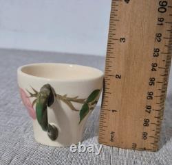 Ensemble de 13 pièces Vtg Franciscan Desert Rose Tasses à Café Demitasse Cruchon à Lait Roses Floral