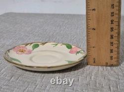 Ensemble de 13 pièces Vtg Franciscan Desert Rose Tasses à Café Demitasse Cruchon à Lait Roses Floral