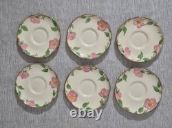 Ensemble de 13 pièces Vtg Franciscan Desert Rose Tasses à Café Demitasse Cruchon à Lait Roses Floral