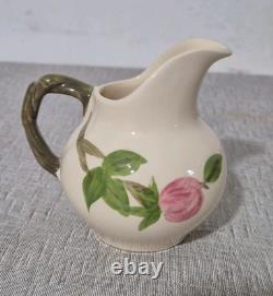 Ensemble de 13 pièces Vtg Franciscan Desert Rose Tasses à Café Demitasse Cruchon à Lait Roses Floral