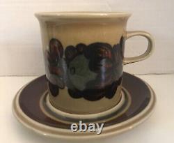 Ensemble de 2 tasses et soucoupes de thé/café vintage ARABIA DE FINLANDE Otso Ulla Procope