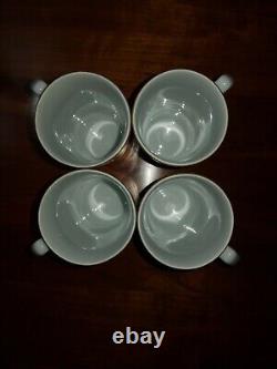 Ensemble de 4 tasses et soucoupes à expresso Shamrock Neiman Marcus ANTIQUE du Japon