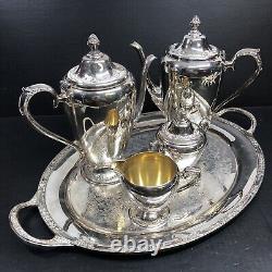 Ensemble de 5 pièces Vintage Rogers & Bros en argent plaqué pour café et thé 2301 2303 2304 2380