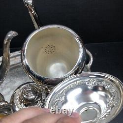 Ensemble de 5 pièces Vintage Rogers & Bros en argent plaqué pour café et thé 2301 2303 2304 2380