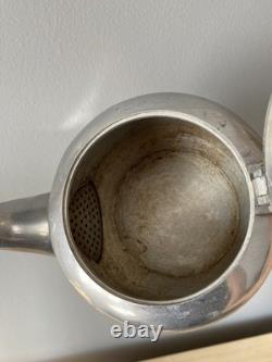 Ensemble de 5 pièces de thé et café Retro Picquot, pot à sucre, crémier, plateau, vintage