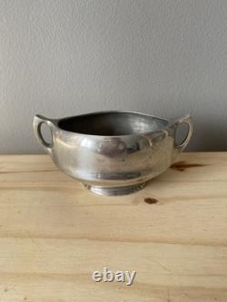 Ensemble de 5 pièces de thé et café Retro Picquot, pot à sucre, crémier, plateau, vintage