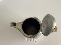 Ensemble de 5 pièces en Picquot Ware vintage : thé, café, plateau + lait et sucre fabriqué en Angleterre