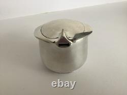 Ensemble de 5 pièces en Picquot Ware vintage : thé, café, plateau + lait et sucre fabriqué en Angleterre