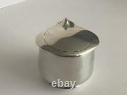 Ensemble de 5 pièces en Picquot Ware vintage : thé, café, plateau + lait et sucre fabriqué en Angleterre