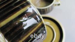 Ensemble de 5 tasses à café et soucoupes Arabia Kosmos Vintage des années 1960