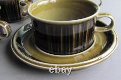 Ensemble de 5 tasses à café et soucoupes Arabia Kosmos Vintage des années 1960