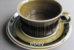 Ensemble de 5 tasses à café et soucoupes Arabia Kosmos Vintage des années 1960