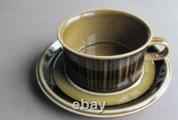 Ensemble de 5 tasses à café et soucoupes Arabia Kosmos Vintage des années 1960