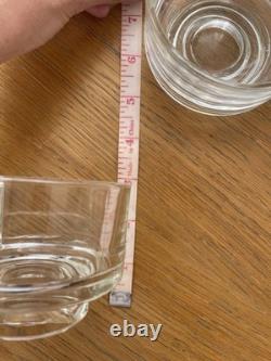 Ensemble de 5 tasses en verre + 6 soucoupes Vintage Joe Colombo Arno italien MCM