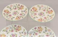 Ensemble de 6 tasses à café et soucoupes Minton Haddon Hall bord vert