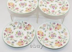 Ensemble de 6 tasses à café et sous-tasses Minton Haddon Hall bord vert