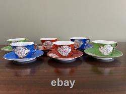 Ensemble de 6 tasses à café/thé vintage en demi-tasse pour expresso et turc