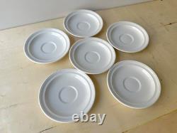Ensemble de 6 tasses et soucoupes vintage Pomona de Portmeirion, service à café / thé à décor botanique