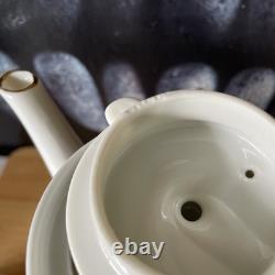 Ensemble de 9 théière, sucrier et crémier en porcelaine japonaise Arita Imari Ware avec paon vintage