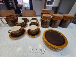 Ensemble de biscuits à thé Hornsea Bronte Suga Coffee vintage rétro des années 70