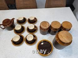 Ensemble de biscuits à thé Hornsea Bronte Suga Coffee vintage rétro des années 70