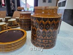 Ensemble de biscuits à thé Hornsea Bronte Suga Coffee vintage rétro des années 70