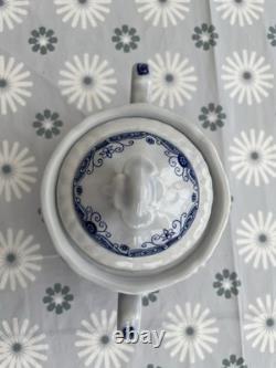 Ensemble de café Adams BLUE BUTTERFLY en grès anglais (Groupe Wedgwood)