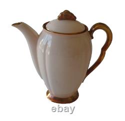 Ensemble de café Art Déco Vintage Carlton Ware 'Rita' 15 pièces en rose blush et doré