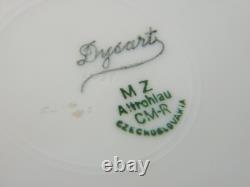 Ensemble de café Art Déco en porcelaine de Chine MZ bohémienne 21 pièces antique années 1930 rare