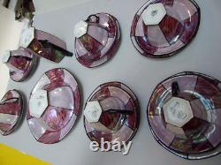 Ensemble de café Art Déco en porcelaine de Chine MZ bohémienne 21 pièces antique années 1930 rare