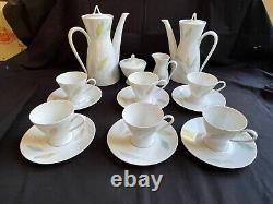 Ensemble de café Bunte Blatter Form 2000 de Rosenthal Raymond Loewy vintage
