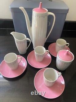 Ensemble de café Cmielow Paon Art Déco Vraie Vintage Mi-Siècle Moderne #mcm Rétro