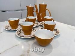 Ensemble de café 'Desert Song'. Années 1960/1970. Poterie vintage de Poole.