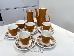 Ensemble de café 'Desert Song'. Années 1960/1970. Poterie vintage de Poole.