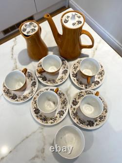 Ensemble de café 'Desert Song'. Années 1960/1970. Poterie vintage de Poole.