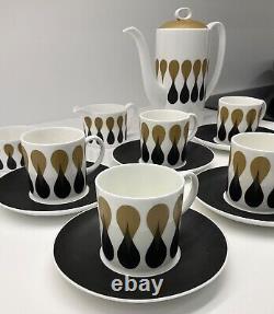 Ensemble de café Diablo Susie Cooper en porcelaine Bone China Wedgwood Vintage (1968)