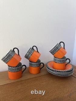 Ensemble de café 'Elizabethan' Bursley Ltd en porcelaine anglaise vintage