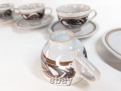 Ensemble de café Harry & May Davis - Pottery de studio britannique vintage Crowan Cornouailles